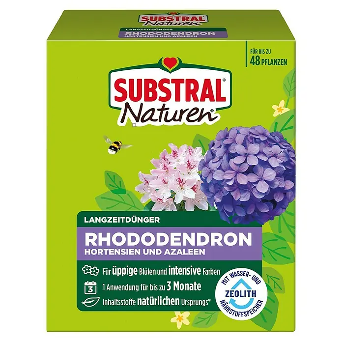 Substral Naturen Rhododendrondünger - 1,2 kg - Substral Naturen Langzeitdünger für Rhododendren und Azaleen. Für bis zu 48 Pflanzen, für üppige Blüten und intensive Farben.
