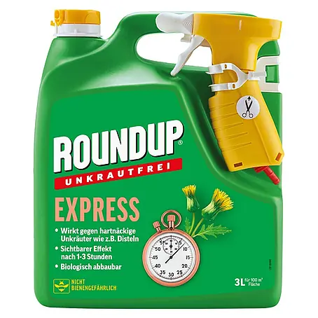 Roundup  Unkrautvernichter Unkrautfrei Express Spray