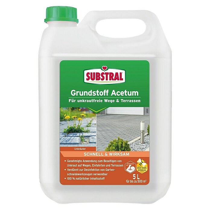 Substral Grundstoff Acentum für Unkrautfreie Wege & Terrassen (5 l) | BAUHAUS