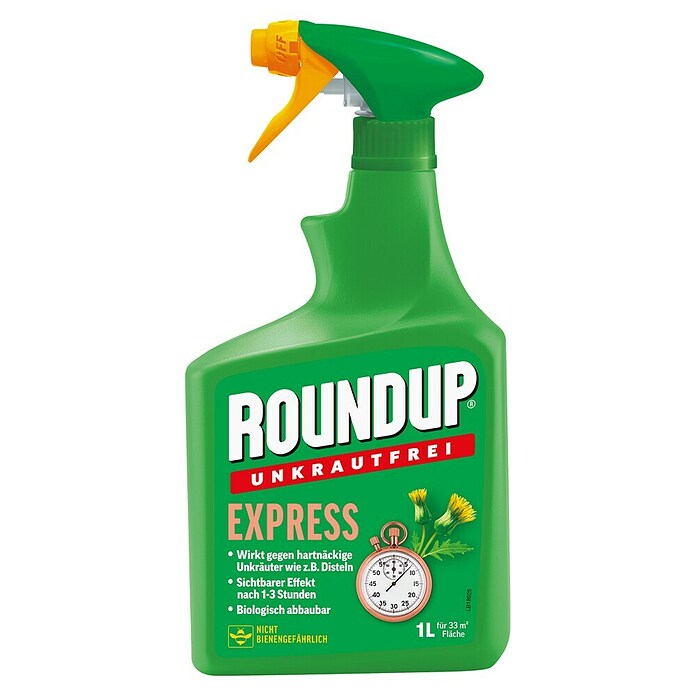 Roundup Unkrautvernichter Unkrautfrei Express Spray (1 l) | BAUHAUS