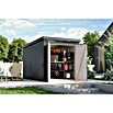Karibu Gerätehaus Marder 2,5 (Außenmaß inkl. Dachüberstand (B x T): 215 x 298 cm, Stahl, Anthrazit) | BAUHAUS