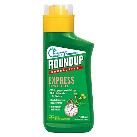 Roundup  Unkrautvernichter Unkrautfrei Express Konzentrat