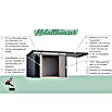 Karibu Gerätehaus Marder 2,5 (Außenmaß inkl. Dachüberstand (B x T): 215 x 298 cm, Stahl, Anthrazit) | BAUHAUS