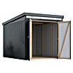 Karibu Gerätehaus Marder 2,5 (Außenmaß inkl. Dachüberstand (B x T): 215 x 298 cm, Stahl, Anthrazit) | BAUHAUS