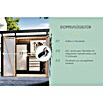 Karibu Gerätehaus Marder 2,5 (Außenmaß inkl. Dachüberstand (B x T): 215 x 298 cm, Stahl, Anthrazit) | BAUHAUS
