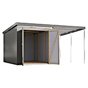 Karibu Gerätehaus Marder 2,5 (Außenmaß inkl. Dachüberstand (B x T): 420 x 298 cm, Stahl, Graualuminium) | BAUHAUS