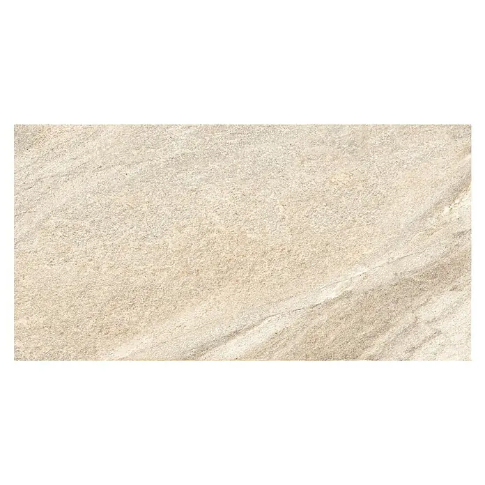 Terrassenfliese Etna - 40 x 80 x 2 cm, Cappucino, Matt - Beigefarbene Keramikfliese mit einer natürlich wirkenden, gesprenkelten Textur und subtilen Farbunterschieden.
