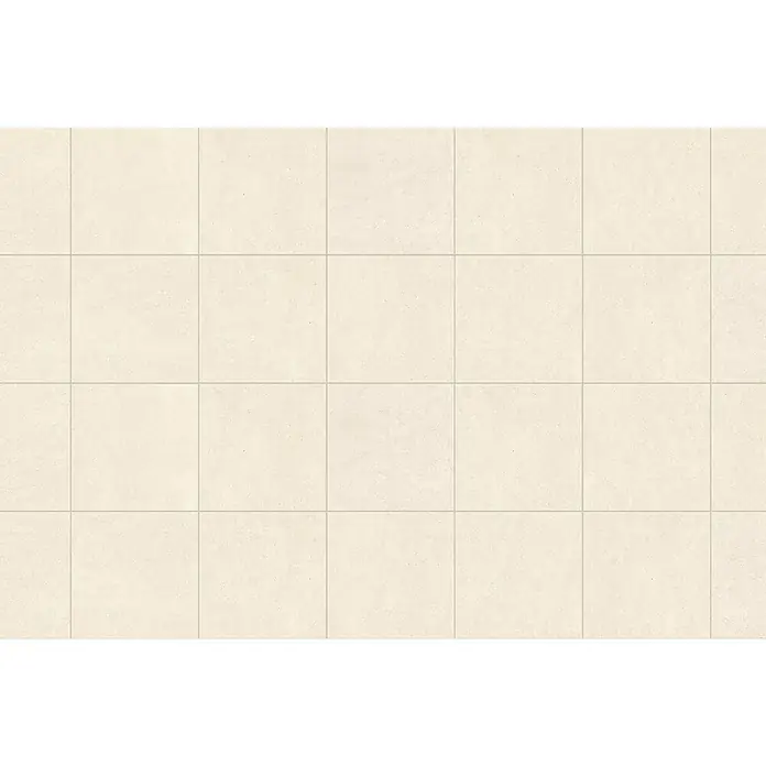 Terrassenfliese Portland - 60 x 60 x 2 cm, Ice, Matt - Beiger Fliesenboden.