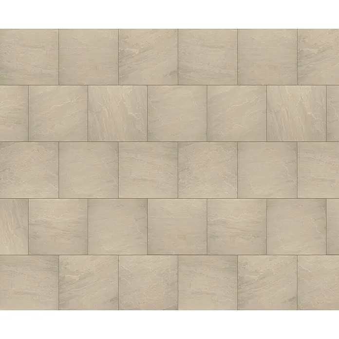 Terrassenfliese Tempio - 60 x 60 x 2 cm, Beige, Matt - Elegante Bodenfliesen in einem warmen Beigeton mit subtiler Marmorierung, die jedem Raum eine edle Note verleihen. Perfekt für moderne und klassische Interieurs.