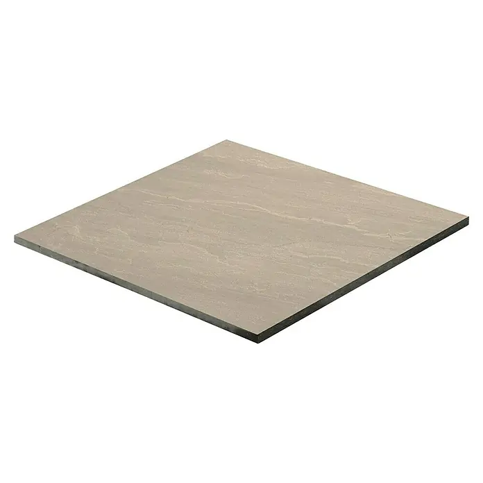 Terrassenfliese Tempio - 60 x 60 x 2 cm, Beige, Matt - Elegante Fliese in Beige mit dezenter Marmorierung. Perfekt für moderne Innenräume und langlebige Bodenbeläge. Ideal für stilvolle Akzente.