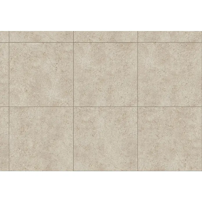 Terrassenfliese Colosseo - 120 x 120 x 2 cm, Pietra, Matt - Nahaufnahme von beigen Keramikfliesen mit subtiler Textur und dunklen Fugenlinien, die ein elegantes und modernes Bodendesign zeigen.
