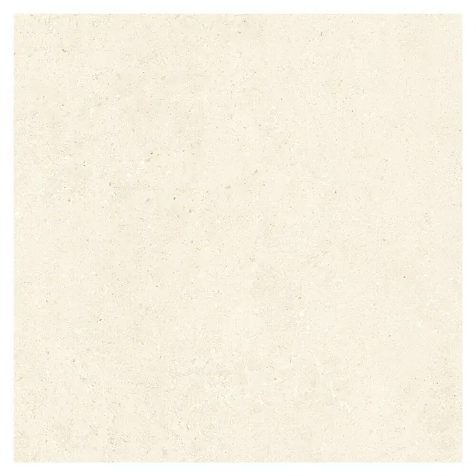 Terrassenfliese Portland - 60 x 60 x 2 cm, Ice, Matt - Feinsteinzeugfliese in sanftem Beigeton mit subtiler Textur für moderne Innenräume.\n