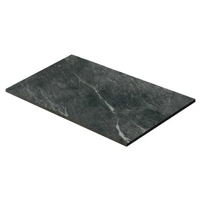 Terrassenfliese Total Stone - 60 x 90 x 2 cm, Grafit, Matt - Graue Marmorplatte mit subtilen weißen Adern. Perfekt für elegante Innenräume, bietet diese Platte eine stilvolle und robuste Oberfläche.
