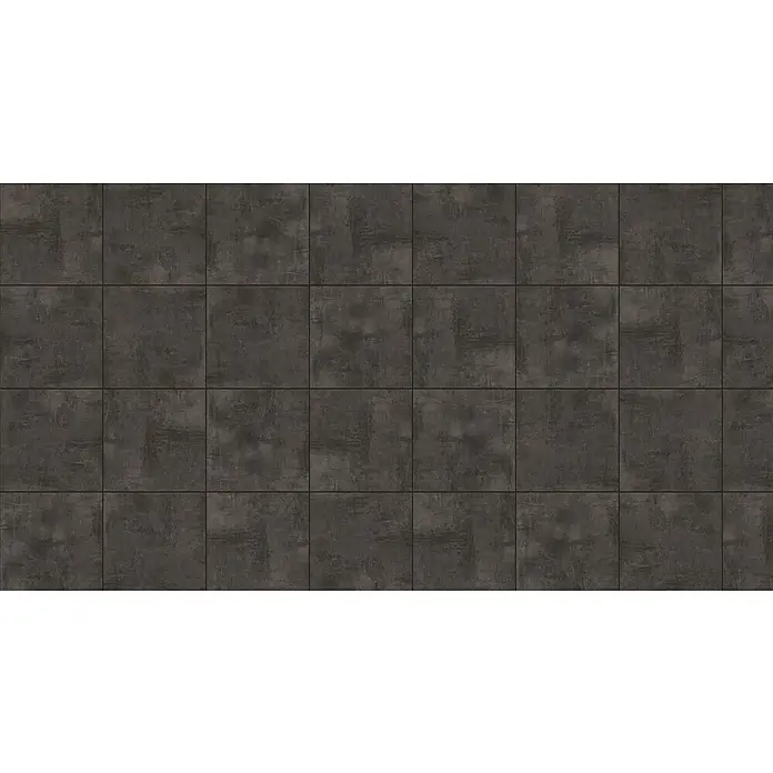 Terrassenfliese Urban Pro - 60 x 60 x 2 cm, Anthrazit, Matt - Dunkle Steinzeugfliesen mit rustikaler Textur, ideal für moderne Innenräume. Das Fliesenmuster sorgt für ein elegantes, industrielles Flair.