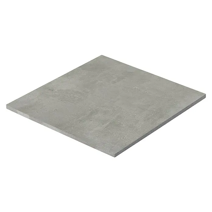 Terrassenfliese Urban Pro - 60 x 60 x 2 cm, Grey, Matt - Nahaufnahme einer einzelnen grauen Keramikfliese, die eine dezente Textur und eine moderne Ästhetik aufweist.