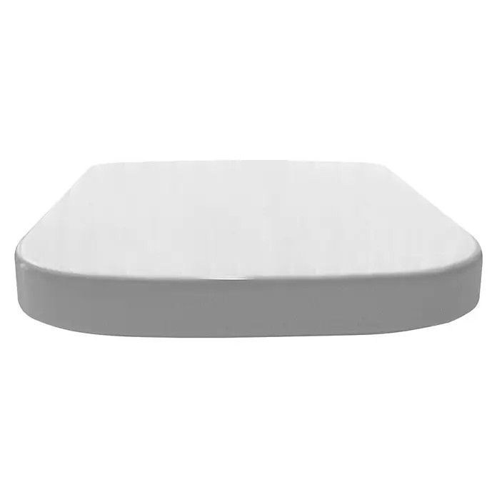 Temtasi WC-Sitz Vea - Duroplast, Weiß, Mit Absenkautomatik - Nahaufnahme eines weißen Google Nest Wifi-Routers mit einem abgerundeten, rechteckigen Design und einer glatten, matten Oberfläche.