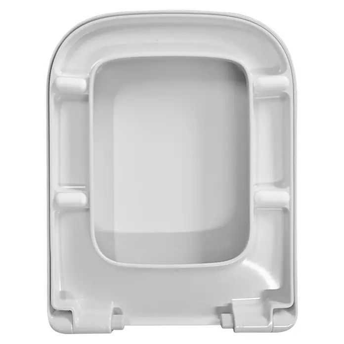 Temtasi WC-Sitz Vea - Duroplast, Weiß, Mit Absenkautomatik - Weiße Toilettensitzbrille aus Kunststoff für ein sauberes und hygienisches Badezimmer.