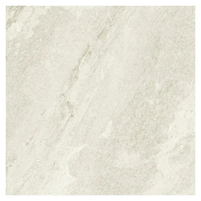 Terrassenfliese Quarzo - 80 x 80 x 2 cm, Beige, Matt - Nahaufnahme einer beigen Keramikfliese mit Marmorstruktur für Boden- und Wandbeläge.