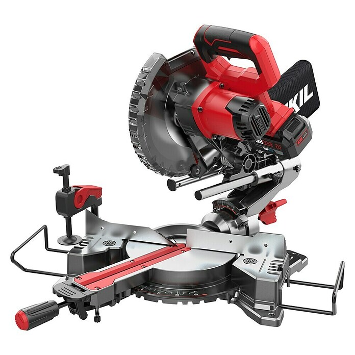 Skil Accu-afkortzaag met trekfunctie + Gratis Accu Compressor (20 V, Excl. accu, Diameter zaagblad: 216 mm) | BAUHAUS