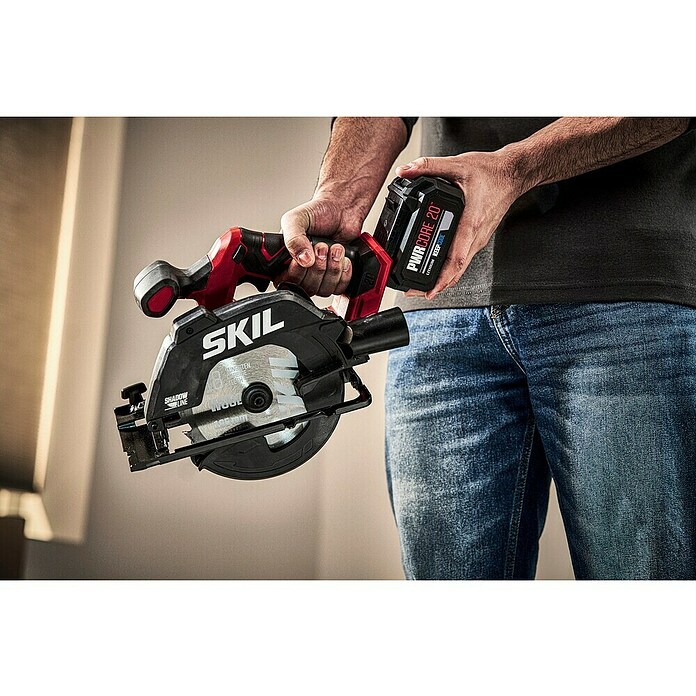Skil PWRCore 20V Accuhandcirkelzaag 3551 CA (20 V, Excl. accu, Diameter zaagblad: 165 mm) | BAUHAUS