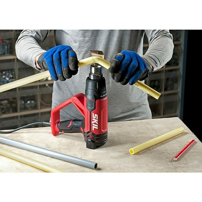 Skil Heteluchtpistool + Gratis Accu Compressor (Temperatuurbereik: 50 °C - 650 °C) | BAUHAUS