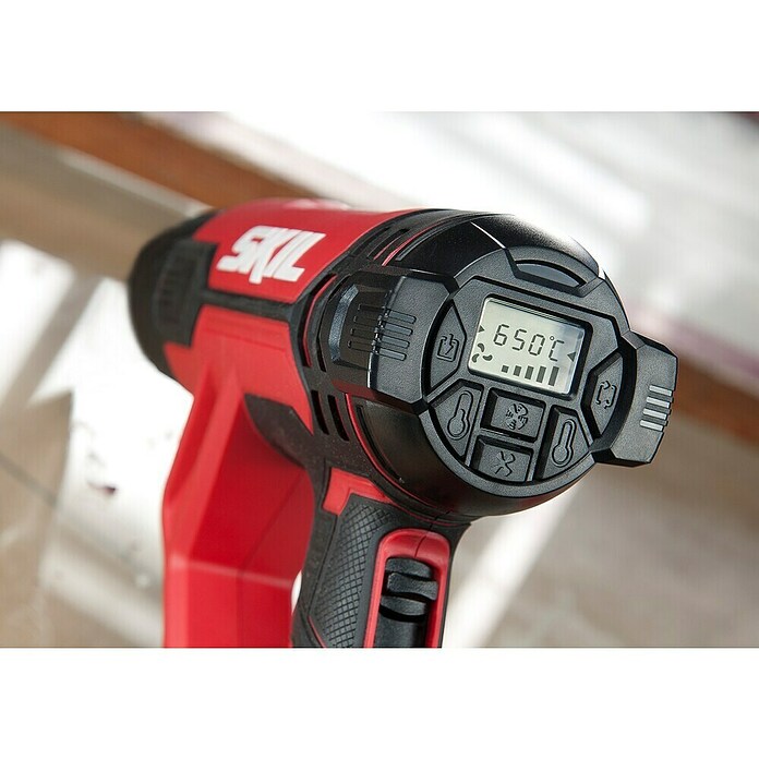 Skil Heteluchtpistool + Gratis Accu Compressor (Temperatuurbereik: 50 °C - 650 °C) | BAUHAUS