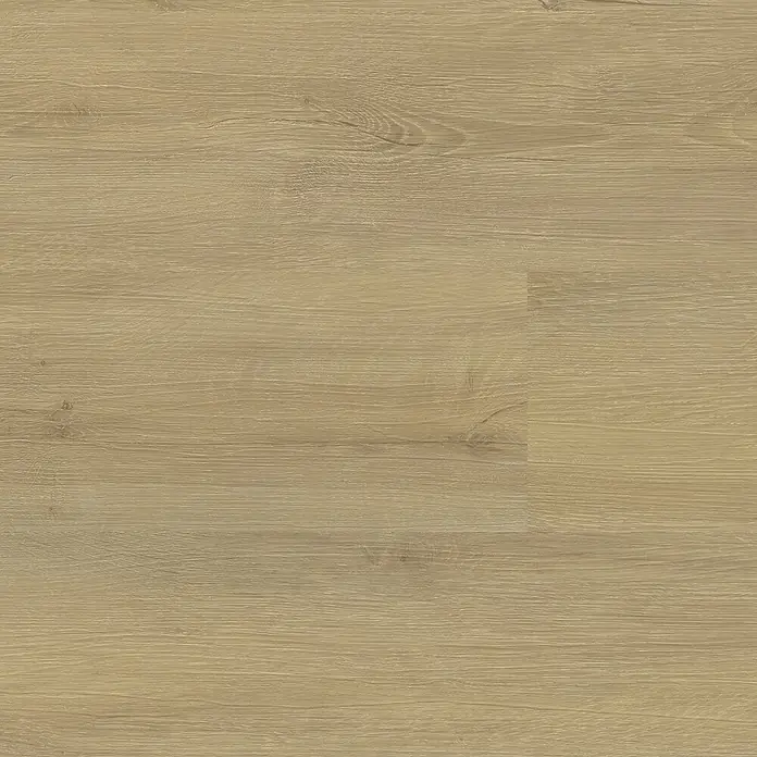 Vinylboden SPC - Eiche Solar, Landhausdiele, 1.220 x 182 x 4,3 mm - Nahaufnahme von hellem Eichenlaminatboden, der die Maserung und Textur des Bodenbelags hervorhebt. Ideal für modernes Innendesign.