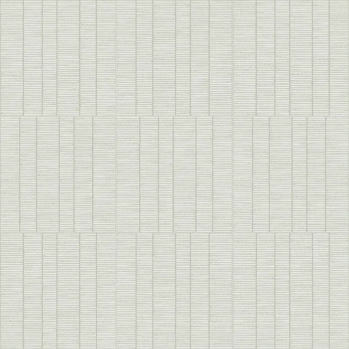 Feinsteinzeugfliese Wanda - 59,55 x 59,55 cm, White, Matt - Helles Wandfliesenmuster mit horizontalen Linien und Textur für Badezimmer oder Küche, das ein modernes und sauberes Design bietet.