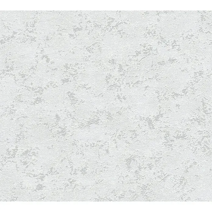 Tadessi Vliestapete M1-No.1496 - Grau, Steinoptik, 10,05 x 0,53 m - Weißgraue strukturierte Oberfläche mit unregelmäßiger, rauer Textur.