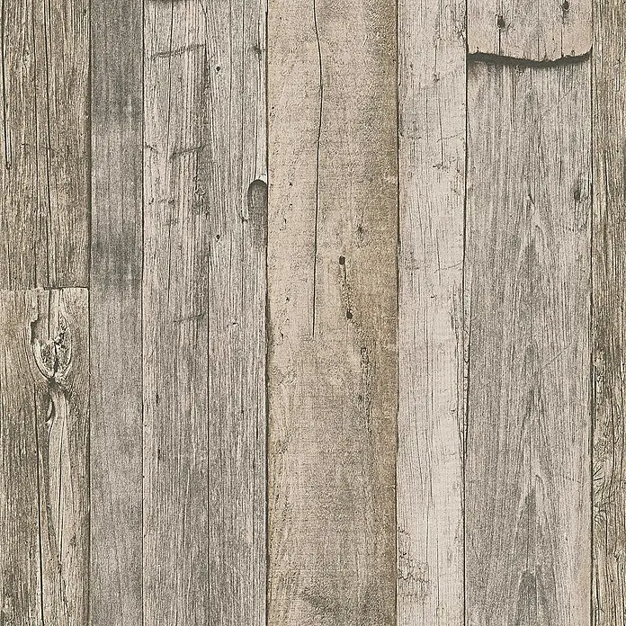 Tadessi Vliestapete M1-No.917 - Schwarz, Holzoptik, 10,05 x 0,53 m - Rustikale, verwitterte Holzvertäfelung mit Brettern in Grau- und Brauntönen.