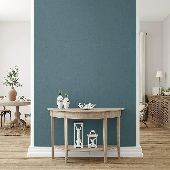 Tadessi Vliestapete M1-No.3990 - Blau, Uni, 10,05 x 0,53 m