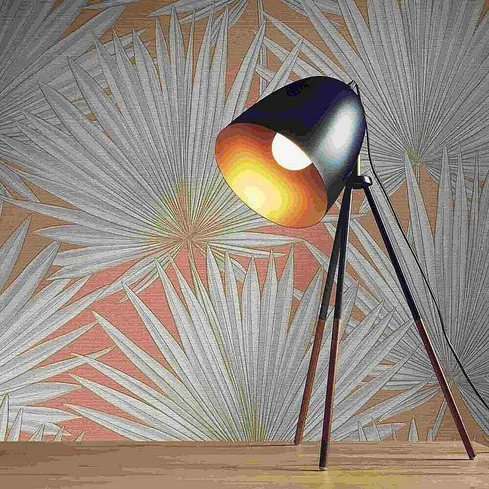 Tadessi Vliestapete M1-No.4237 - Orange, Floral, 10,05 x 0,53 m