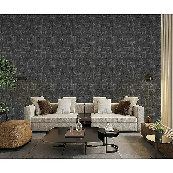 Tadessi Vliestapete M1-No.4358 - Schwarz, Grafisch, 10,05 x 0,53 m