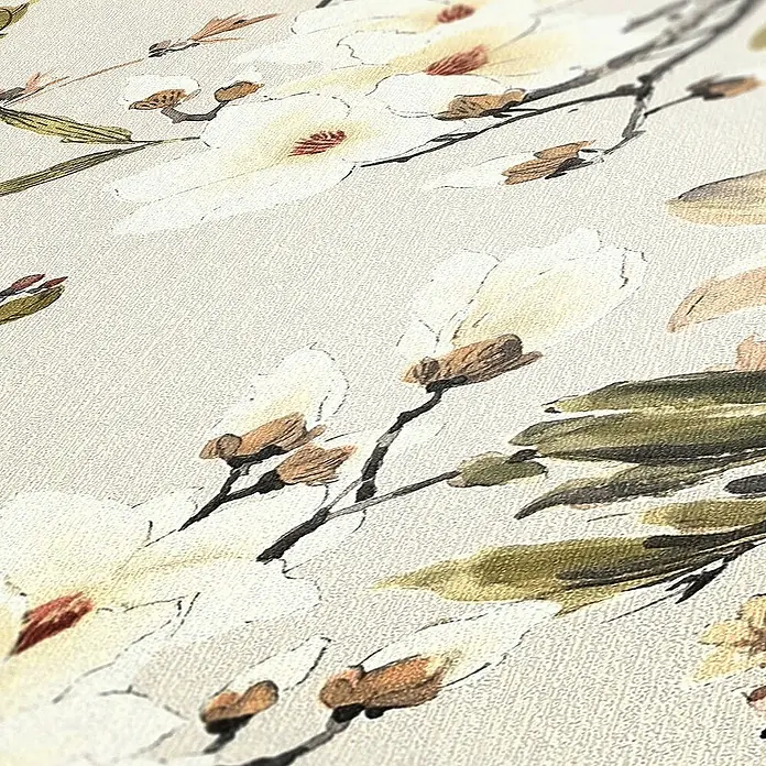 Tadessi Vliestapete M1-No.208 - Grün, Floral, 10,05 x 0,53 m
