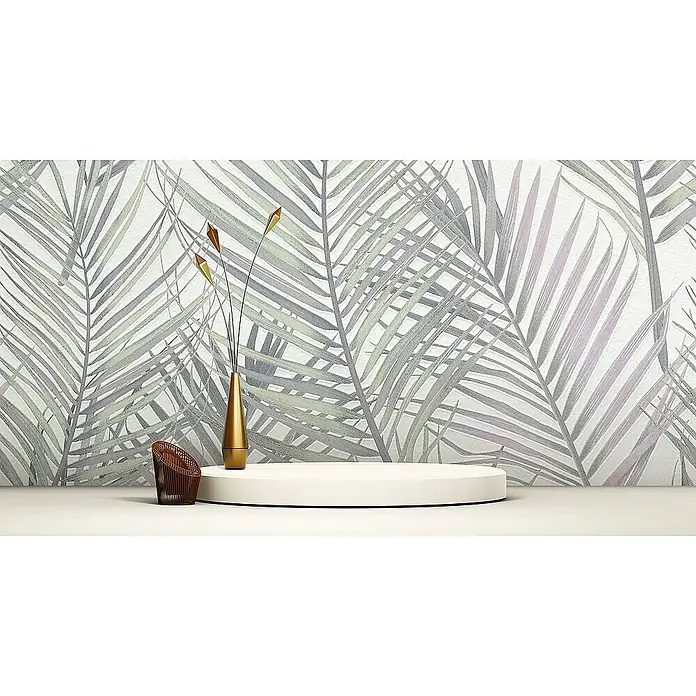 Tadessi Vliestapete M1-No.4213 - Grau, Floral, 10,05 x 0,53 m