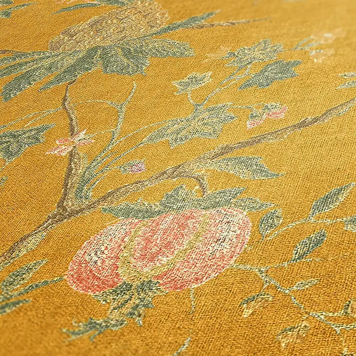 Tadessi Vliestapete M1-No.243 - Gelb, Floral, 10,05 x 0,53 m