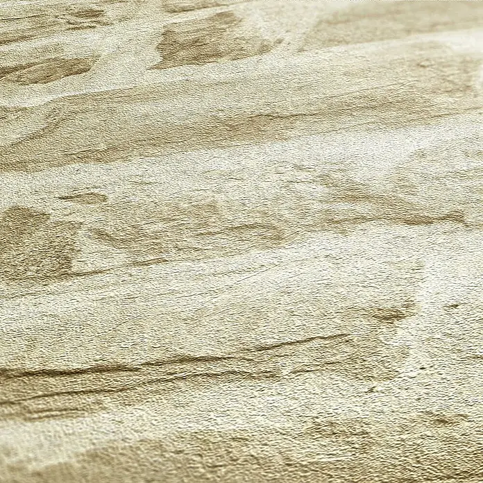 Tadessi Vliestapete M1-No.2591 - Creme, Steinoptik, 10,05 x 0,53 m - Hellbeige strukturierte Oberfläche mit Holz- oder Steinmaserung.