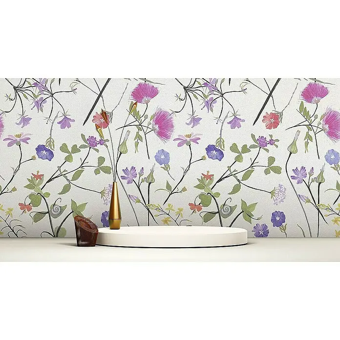 Tadessi Vliestapete M1-No.4094 - Mehrfarbig, Floral, 10,05 x 0,53 m