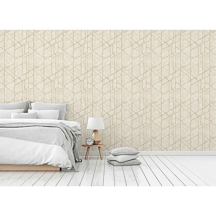 Tadessi Vliestapete M1-No.289 - Creme, Grafisch, 10,05 x 0,53 m