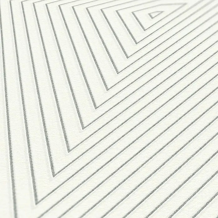 Tadessi Vliestapete M1-No.1359 - Weiß, Grafisch, 10,05 x 0,53 m