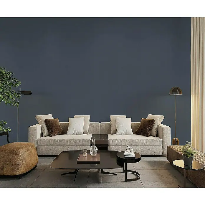 Tadessi Vliestapete M1-No.4267 - Blau, Uni, 10,05 x 0,53 m