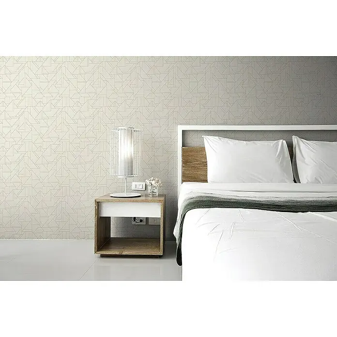 Tadessi Vliestapete M1-No.4355 - Creme, Grafisch, 10,05 x 0,53 m