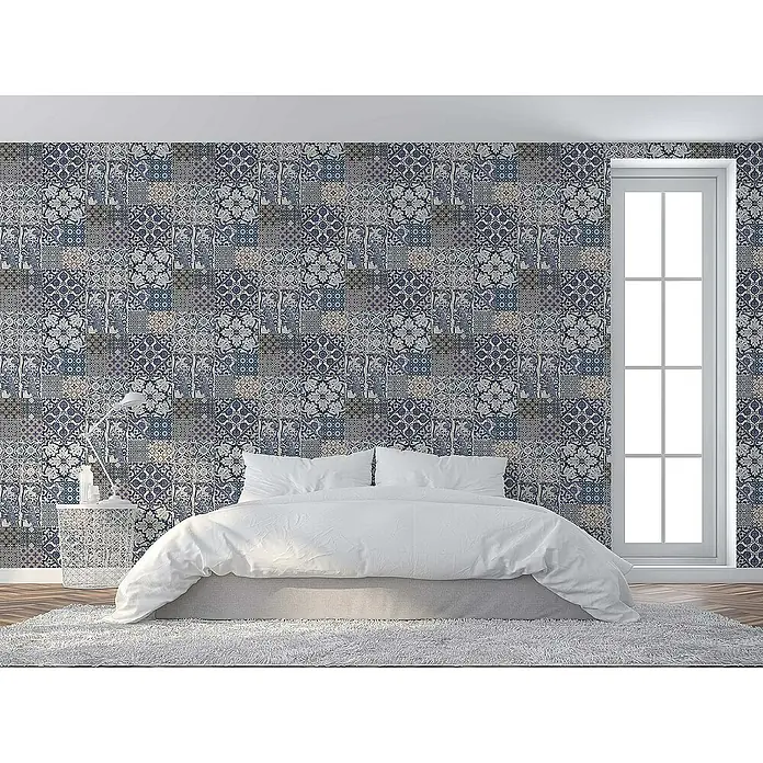Tadessi Vliestapete M1-No.280 - Creme, Fliesenoptik, 10,05 x 0,53 m