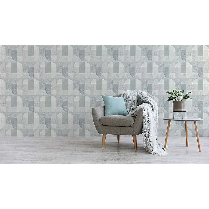 Tadessi Vliestapete M1-No.469 - Grau, Grafisch, 10,05 x 0,53 m
