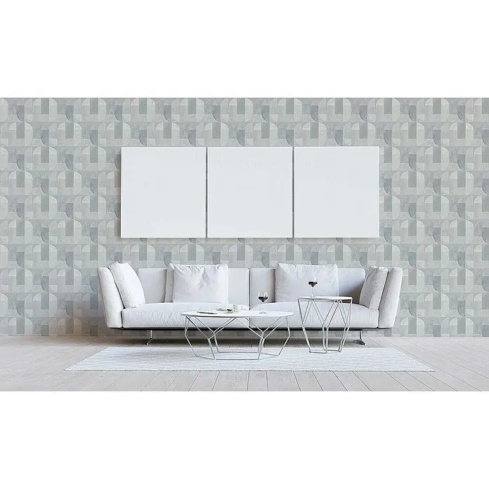 Tadessi Vliestapete M1-No.469 - Grau, Grafisch, 10,05 x 0,53 m