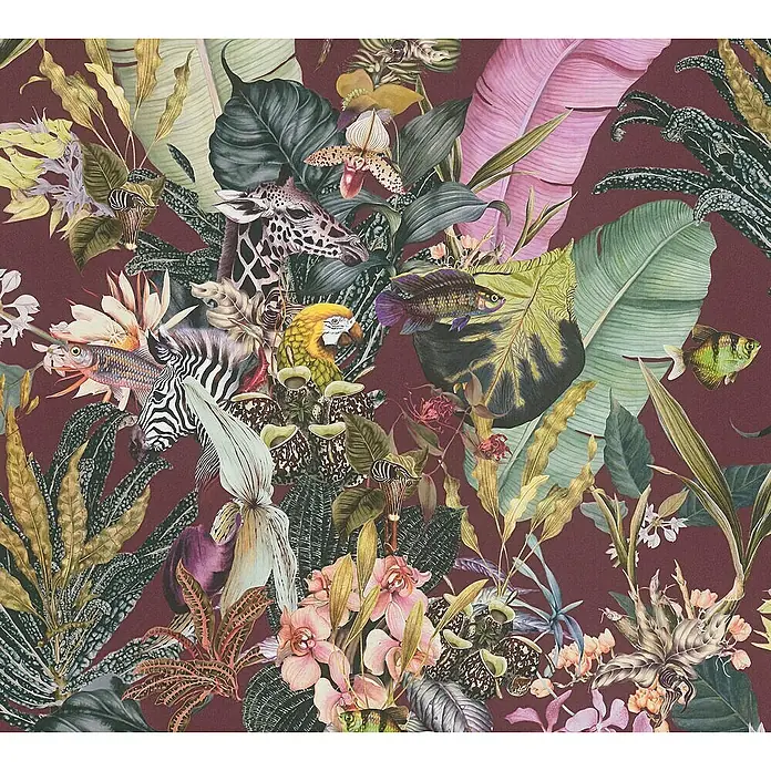 Tadessi Vliestapete M1-No.1703 - Rosa, Floral, 10,05 x 0,53 m