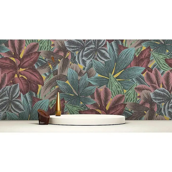 Tadessi Vliestapete M1-No.4399 - Mehrfarbig, Floral, 10,05 x 0,53 m