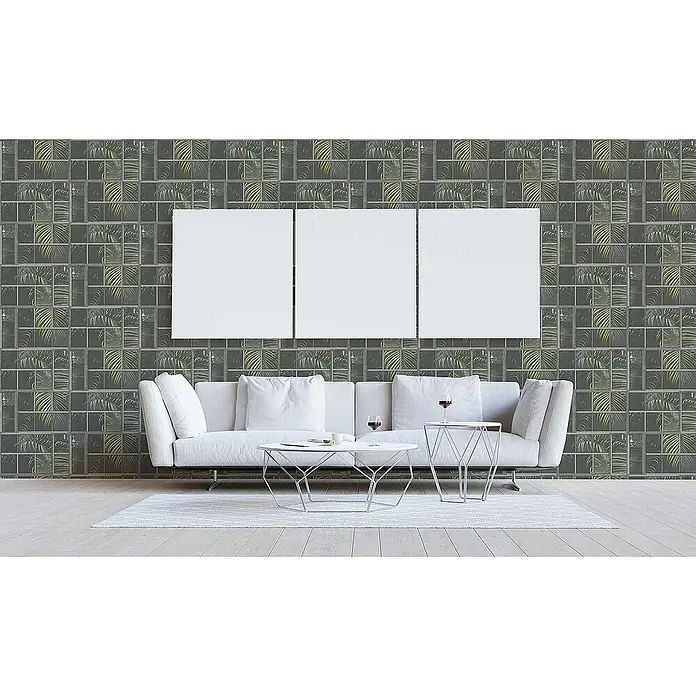 Tadessi Vliestapete M1-No.540 - Grau, Floral, 10,05 x 0,53 m