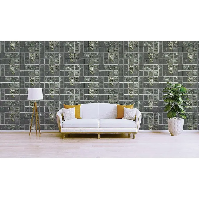 Tadessi Vliestapete M1-No.540 - Grau, Floral, 10,05 x 0,53 m