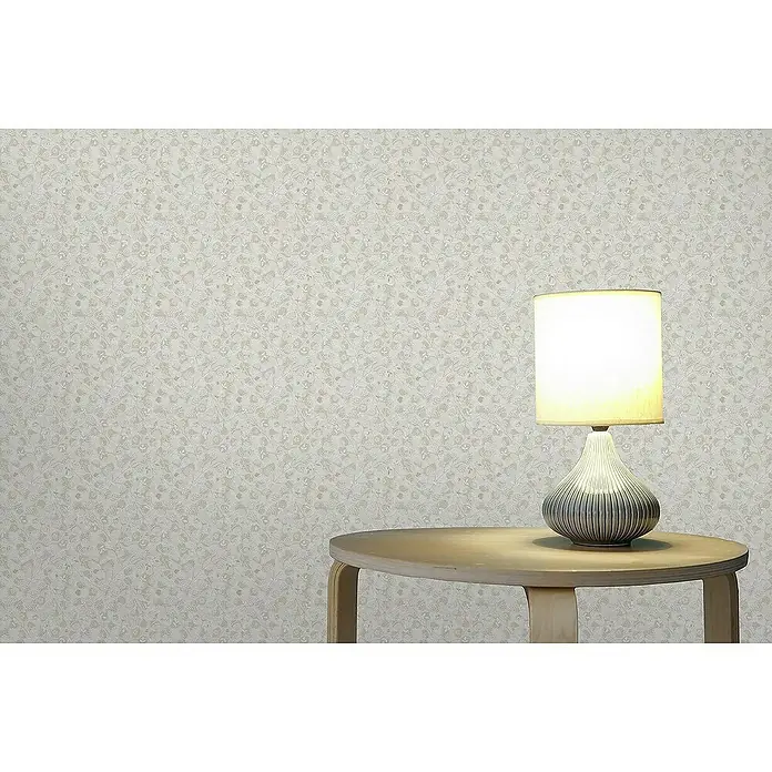 Tadessi Vliestapete M1-No.4343 - Weiß, Floral, 10,05 x 0,53 m